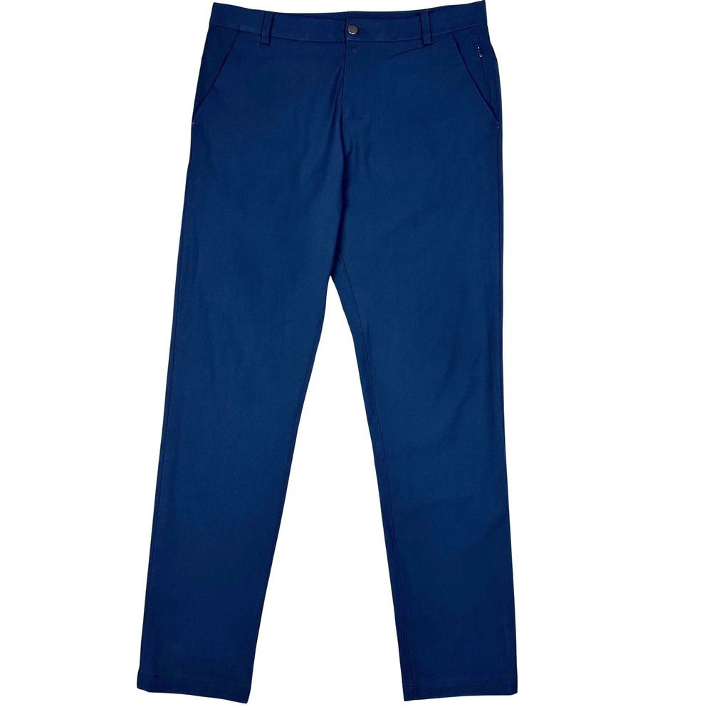 Lululemon Commission Pant Warpstreme Classic ABC Tech Navy Blue Men 34 Navy Blue